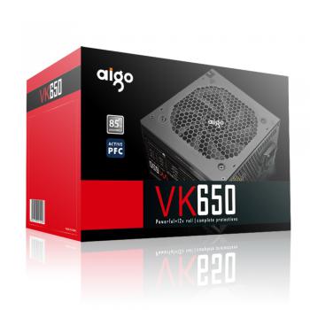 NGUỒN AIGO CK650 (85 Plus/ Active PFC/ Single Rail)